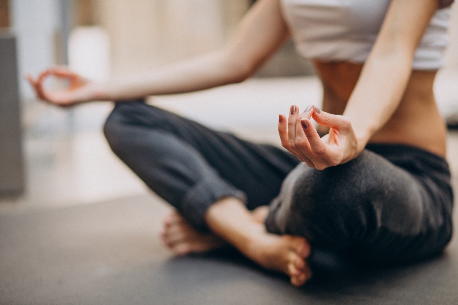 Yoga practice at home