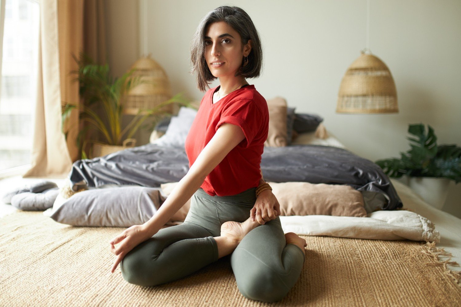 Mindful yoga practice
