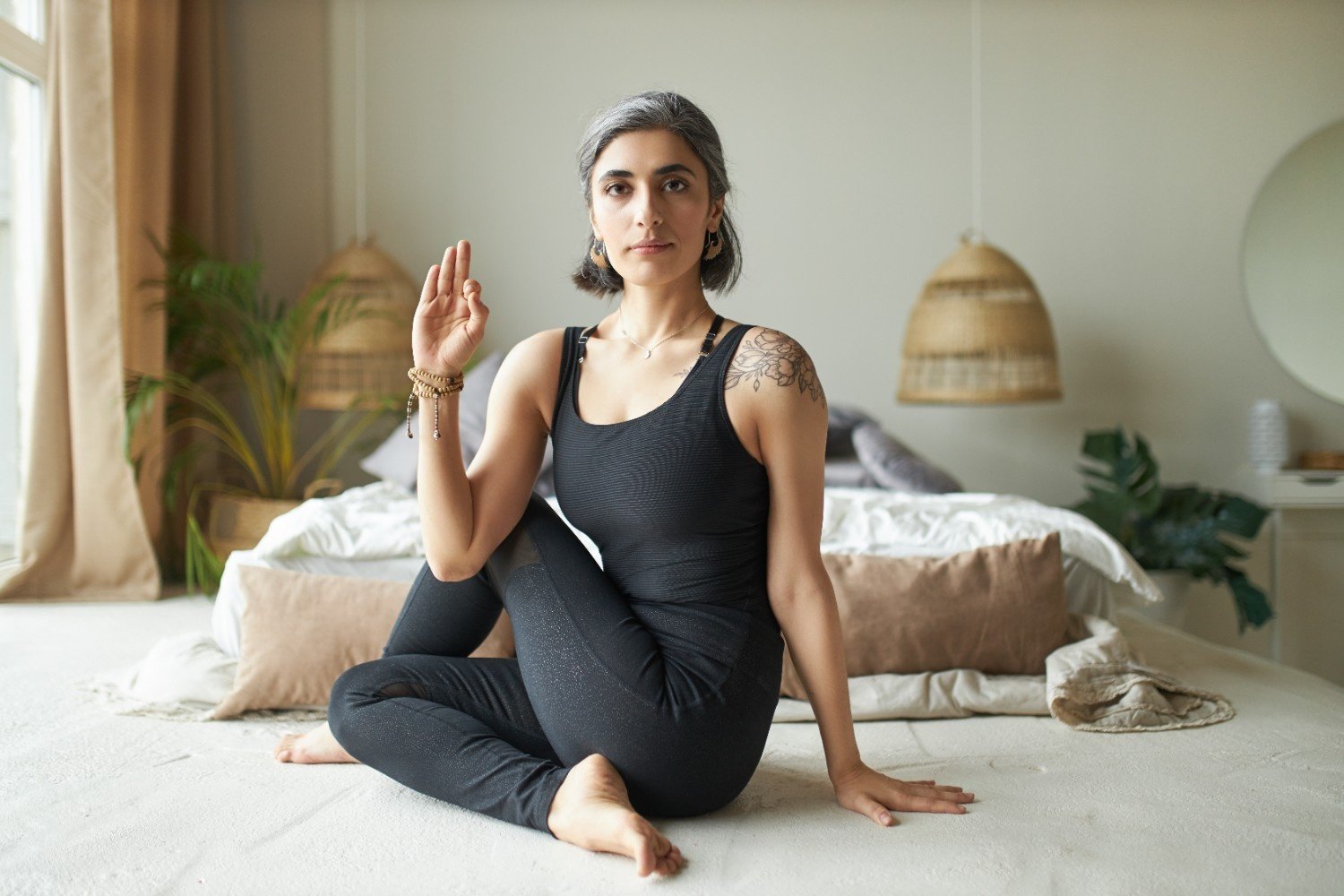 Yoga seated practice